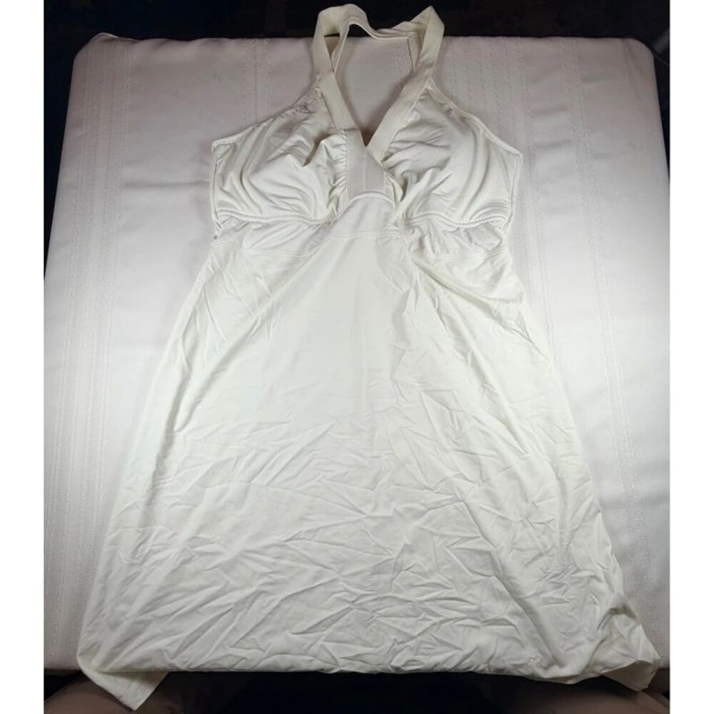 Athleta Sunfish Swim Dress in white